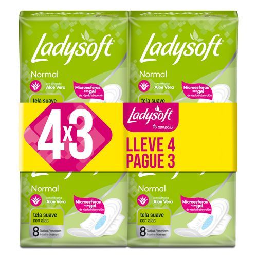 Ladysoft normal 4x3 - 32 unidades